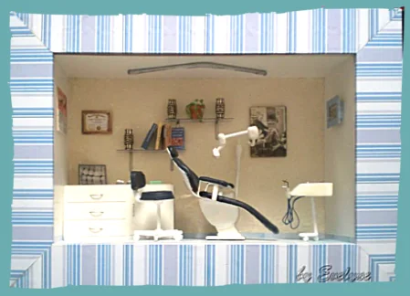 A wall framed 3D Dental Office