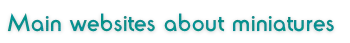 Websites worldwide Websites about miniaturas worldwide
